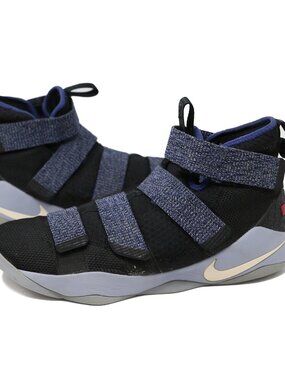 Size 12 Nike LeBron Zoom Soldier 11 Blue Mens Basketball Shoes 897644-005